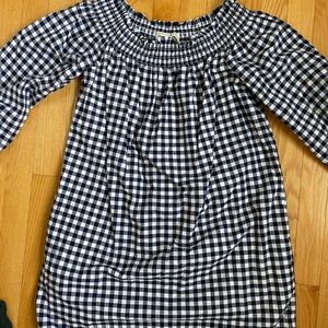 Abercrombie and Fitch gingham smock dress